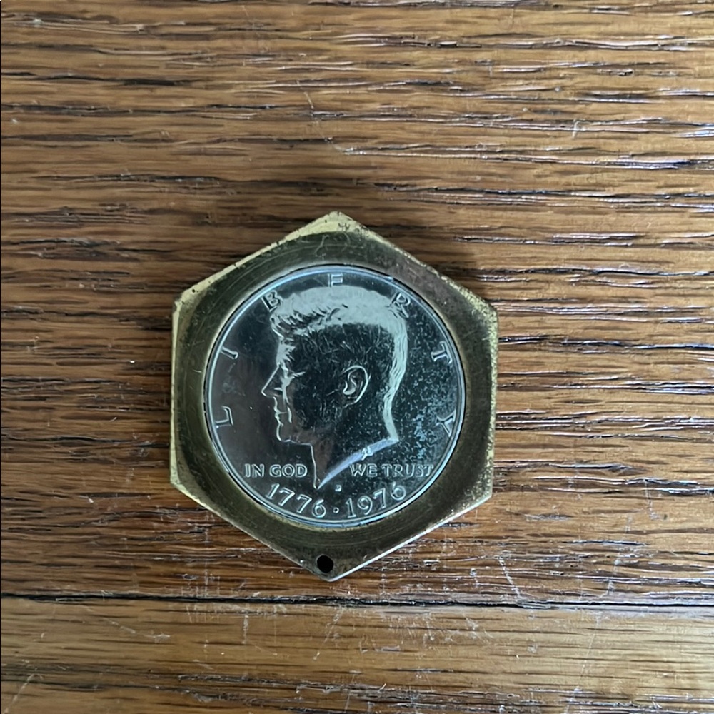 Hexagonal Coin Pendant